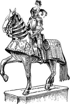 Spanish Armor, vintage illustration. vector