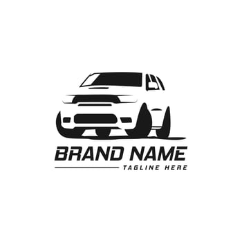 Auto care logo suv template car vector