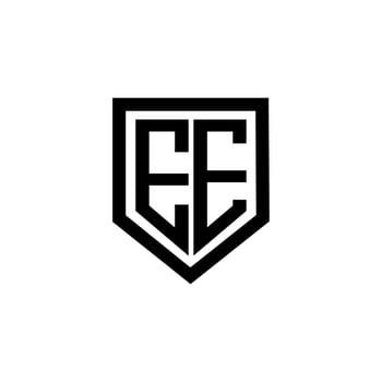 EE letter logo design with white background in illustrator. Vector logo, calligraphy designs for logo, Poster, Invitation, etc