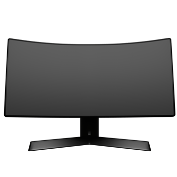 3d monitor curved png