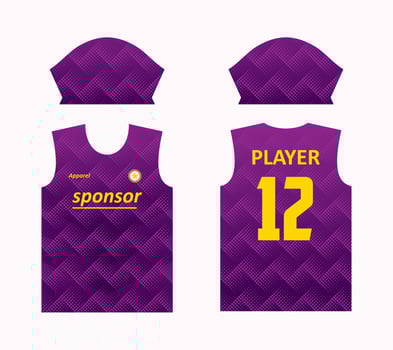 abstract pattern jersey screen printing design for jersey sublimation. jersey templates for sports teams of football, basketball, cycling, volleyball, etc. gradation dark purple color theme with yello vector