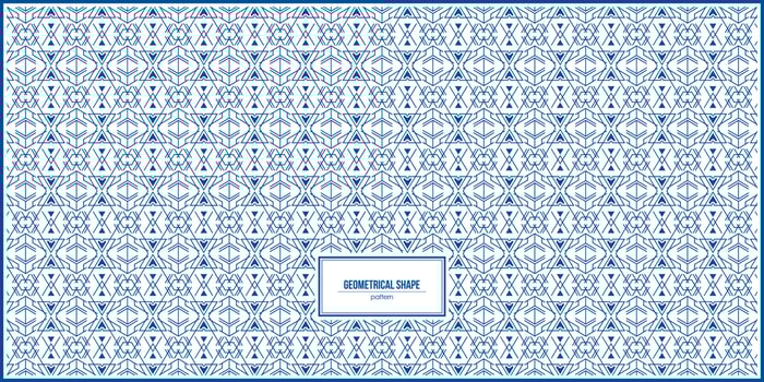 modern pattern of random geometrical shape vector