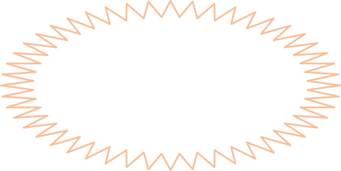 Oval Border Frames Isolated on White Background.  Trendy design element for border frame, logo, blackout tattoo, symbol, web, prints, posters, template, pattern and abstract background vector
