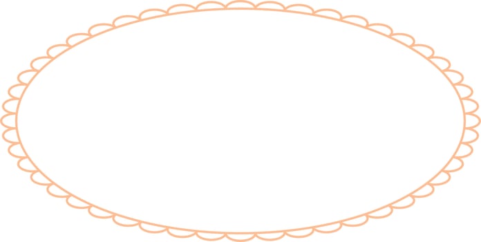 Oval Border Frames Isolated on White Background.  Trendy design element for border frame, logo, blackout tattoo, symbol, web, prints, posters, template, pattern and abstract background vector