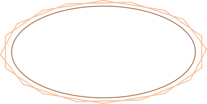 Oval Border Frames Isolated on White Background.  Trendy design element for border frame, logo, blackout tattoo, symbol, web, prints, posters, template, pattern and abstract background vector