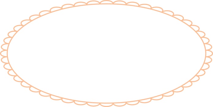 Oval Border Frames Isolated on White Background.  Trendy design element for border frame, logo, blackout tattoo, symbol, web, prints, posters, template, pattern and abstract background vector