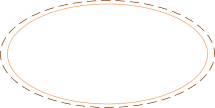 Oval Border Frames Isolated on White Background.  Trendy design element for border frame, logo, blackout tattoo, symbol, web, prints, posters, template, pattern and abstract background vector