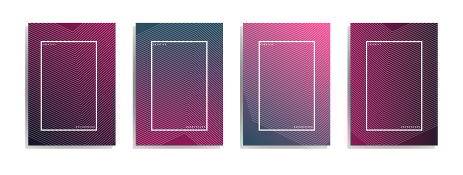 Minimal cover design. Colorful halftone gradient. Future geometric pattern. vector