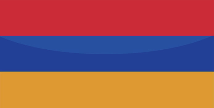 Armenia Flag vector hand drawn,Armenian Dram vector hand drawn