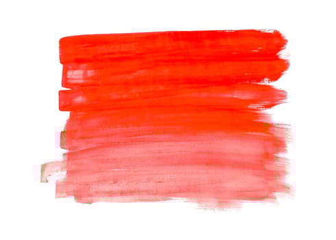 Abstract Red Watercolor Isolated On White Backgrounds. Hand-drawn brush strokes on paper. vector