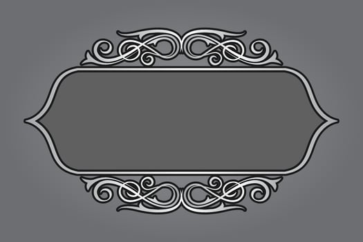 vintage frame  classic decoration  antique carving vector