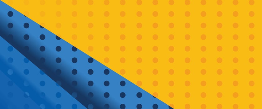 vector illustration of modern abstract background in blue and yellow colors, for banners and others