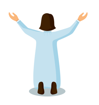 people prayer to God png
