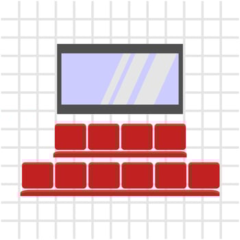 element cinema banner vector