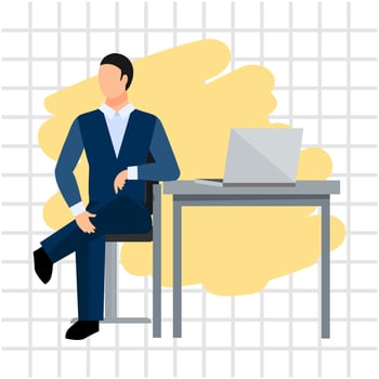 teamwork in office illustration vector