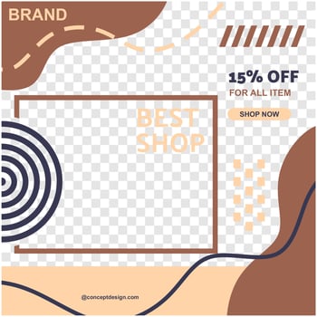 TEMPLATE MEDIA SOCIAL PROMOTION vector