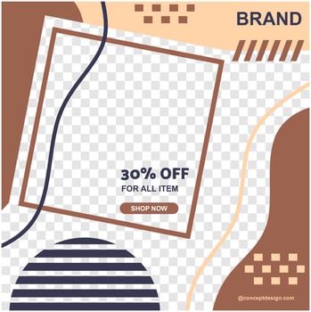 SOCIAL MEDIA TEMPLATE POST vector