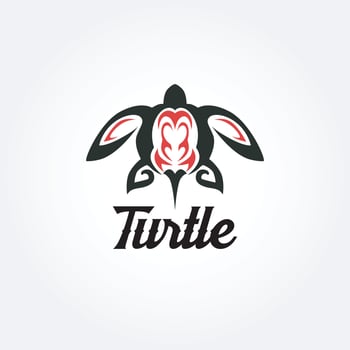 Tribal Turtle Tattoo Logo Sign Symbol Icon vector