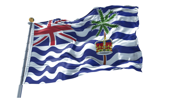 British Indian Ocean Territory waving flag PNG