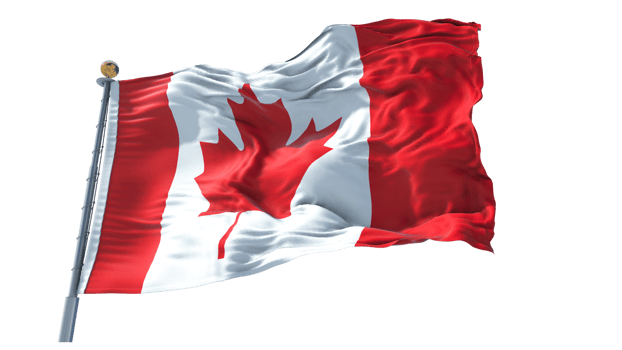 Canada Territory waving flag PNG