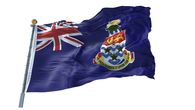 Cayman Islands waving flag PNG