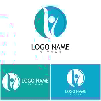 Adoption and community care Logo template vector