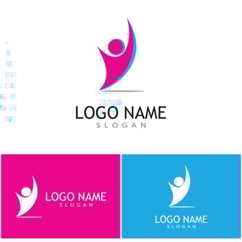 Adoption and community care Logo template vector