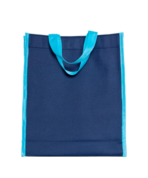 blue shopping bag isolated with clipping path for mockup png
