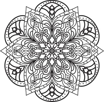 Outline Mandala Vector