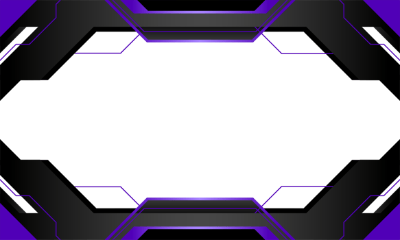 futuristic gaming overlay for design element copy space. modern shape for ornament live streaming HUD monitor display png