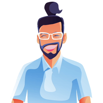 People smile man happy PNG Flat Design