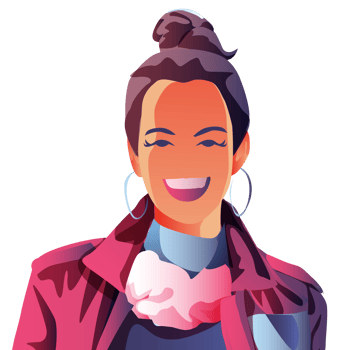 People smile Woman happy PNG Flat Design