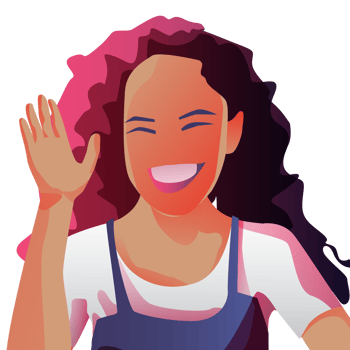 People smile Woman happy PNG Flat Design