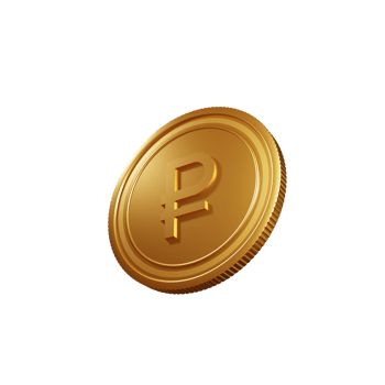 Currency Symbol Russian Rouble 3D Illustration png