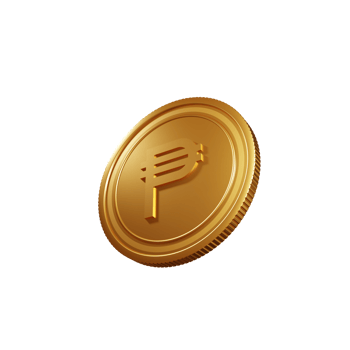 Currency Symbol Philippine Peso 3D Illustration png
