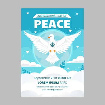 International Day of Peace Poster vector