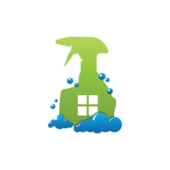 Cleaning service vector logo