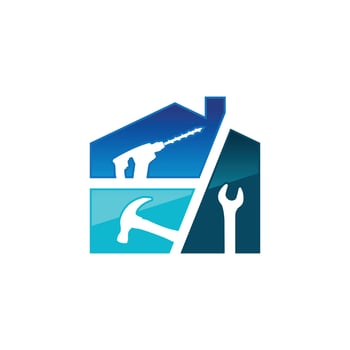 Home repair logo vector design image