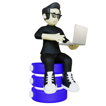 3D Data Scientist Character Illustration png