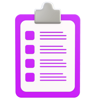 Stylized 3D Application Form Illustration png