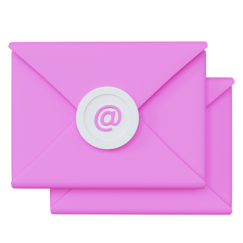 Stylized 3D Email Marketing Illustration png