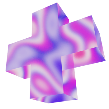 Abstract Plus Chrome 3D Memphis Shape png