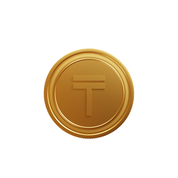 Currency Symbol Kazakhstani Tenge 3D Illustration png