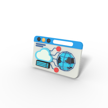 3d illustration of networking cloud server png