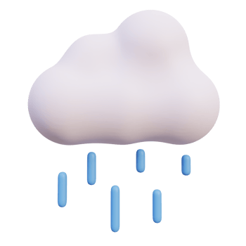 3D Rain Weather Icon png