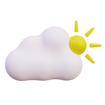 3D Sunny Weather Illustration png