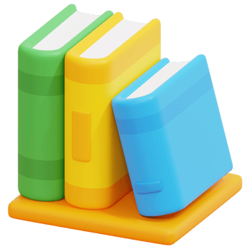 book 3d render icon illustration png