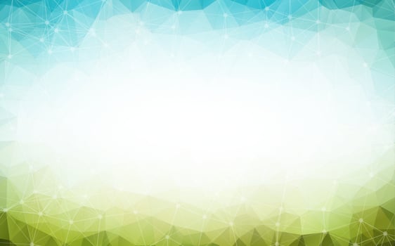 Green low poly background. Polygonal design pattern. Bright mosaic modern geometric design, Creative Design Templates. Connected lines with dots. vector