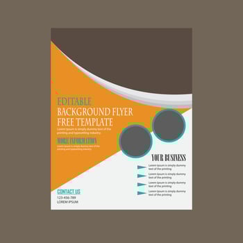 flyer design, perfect for creative professional vector