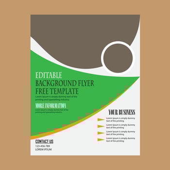 flyer design, perfect for creative professional vector
